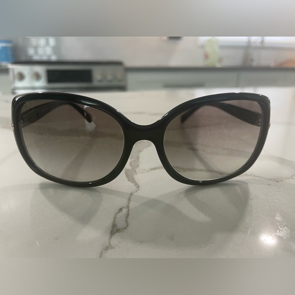 Authentic Rectangle Prada Sunglasses Black/Gray Gradient Lens - Picture 1 of 13